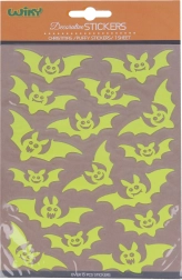 Lichtgevende stickers in het donker Vleermuizen Halloween 25 × 14,4 cm