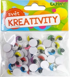 Bewegende gekleurde ogen 12 mm