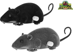 Opwindmuis 12 cm met bewegende staart – plastic speelgoed voor kinderen
