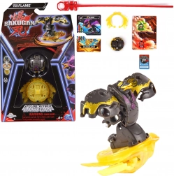 Bakugan Special Attack Flame set met draaiende figuur en kaarten