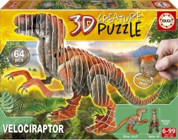 Educa 3D-puzzel velociraptor 64 stukjes
