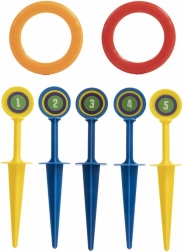 Ringwerpen op paaltjes