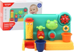 Kinder badspeeltje fontein met kikker en waterrad