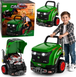 Tractor voor kleine monteurs om te schroeven met licht, geluid en stoom