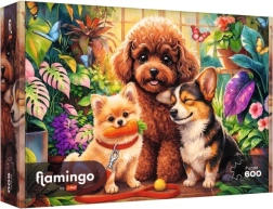 Trefl Flamingo by Trefl puzzel 600 stukjes Psy w oranżerii