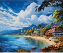 Diamantschilderen Zonnekust 30x40cm