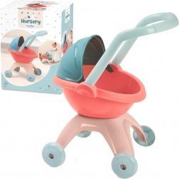 Diepe poppenwagen met plastic kap 45 cm ECOIFFIER Nursery