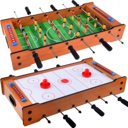 Tafelspel 2-in-1 – tafelvoetbal en airhockey