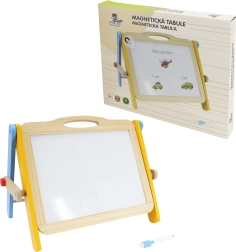 Babu dubbelzijdig magnetisch houten bord met accessoires