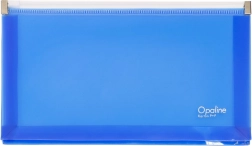 DL Opaline zip-envelop blauw