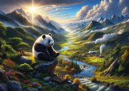 Puzzel Panda-opvang 500 stukjes