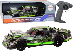 RC auto op afstandsbediening 1:16 Rubber driftwielen groen