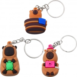 Kapibara siliconen sleutelhanger
