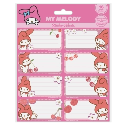 Cinnamoroll naamlabels voor schriften