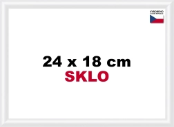 Kunststof fotolijst 24 × 18 cm – wit