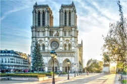 Diamant schilderij Notre-Dame kathedraal 30x40 cm