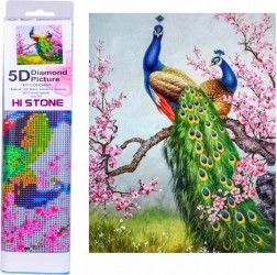 Diamant schilderen – pauwen 30 × 40 cm