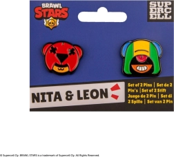 Set pins Brawl Stars – Nita en Leon