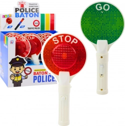 Kinder politie signaalbord STOP/GO met licht