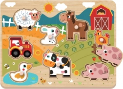 Houten inlegpuzzel Boerderij van 2Kids Toys