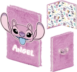 Pluchen ringband-notitieboek Lilo & Stitch – Angel