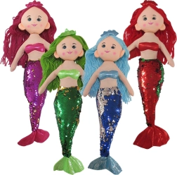 Lappenpop zeemeermin 50 cm – 4 varianten