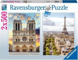 Ravensburger puzzel Bezoek aan Parijs 2×500 stukjes