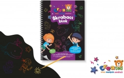 Krasblok met kleuren 14 × 20 cm, 10 vellen