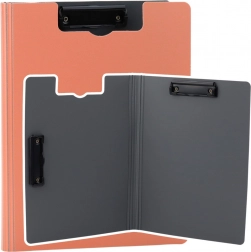 Roze schrijfplaat met hoes en twee clips A4