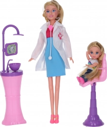 Tandarts-pop met meisje 29 cm