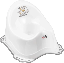 Maltex potje met antislip Zebra – wit/grijs