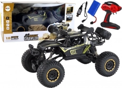 Grote offroad RC auto 1:8, 2.4G, zwart