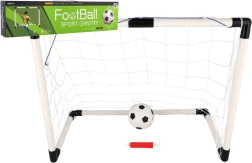 Voetbaldoel met bal en pompje