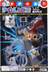 Politiebundel met pistool en handboeien 23 cm