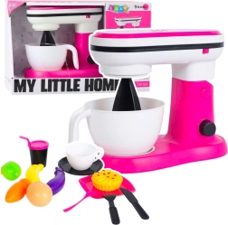 Kinderkeukenmixer MY LITTLE HOME met mixfunctie – roze set met accessoires