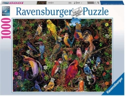 2D puzzel 1000 stukjes Vogelkunst