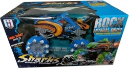 RC auto Haai blauw met nevel-effect en 2,4 GHz