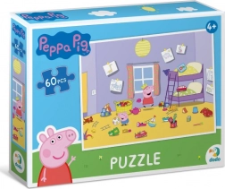 Peppa Pig puzzel – spelen in de slaapkamer, 60 stukjes