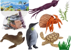 Set figuren zeedieren Planten 8 st.
