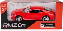 metalen automodel RMZ City Bentley Continental GT 1:39 rood
