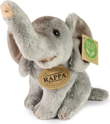 Rappa Pluchen zittende olifant 15 cm Eco-Friendly