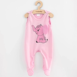 Baby katoenen boxpakje New Baby Happy Elephant roze 68 (4–6 m)