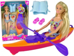 Set pop en oranje kajak met accessoires