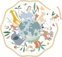 Rond puzzel Dierenwereld