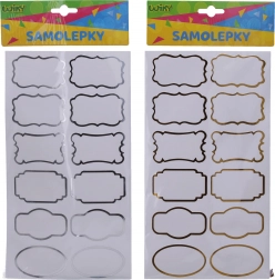 Stickers 14x25,5 cm voor kruidenpotjes, naamlabels, lijst