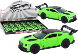 Sportauto 1:32 met vliegwielaandrijving, mat groen