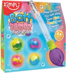 Bruisballen voor in bad met magische kwast ZIMPLI KIDS