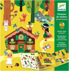 DJECO Verhaal met verplaatsbare stickers Mysterieus bos