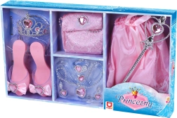 Roze set voor prinses – kostuumaccessoires