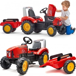 traptractor met aanhanger Red Supercharger vanaf 3 jaar